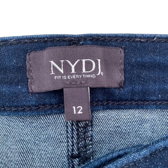 NYDJ Ami Skinny Dark Wash Blue Jeans - Size 12 - Picture 5 of 8